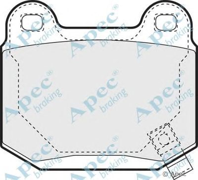 APEC BRAKING pad1392 -  Комплект тормозных колодок, дисковый тормоз